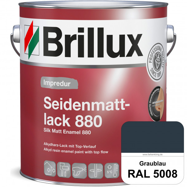 Impredur Seidenmattlack 880 (RAL 5008 Graublau) für Holz- oder Metallflächen innen & außen