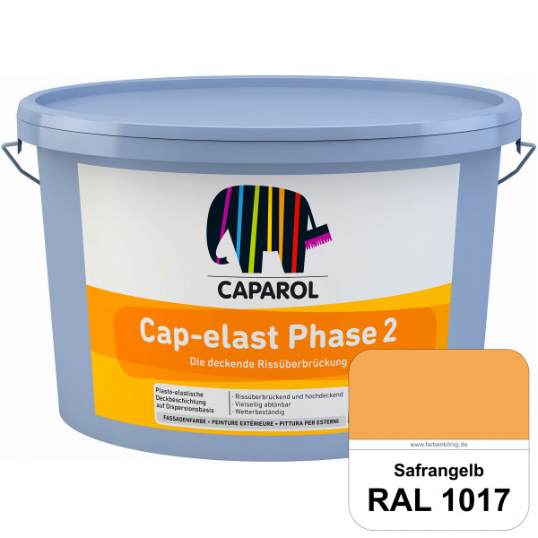Cap-elast Phase 2 (RAL 1017 Safrangelb) Sanierung gerissener Putzfassaden und Betonflächen