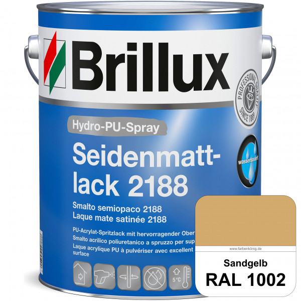 Hydro-PU-Spray Seidenmattlack 2188 (RAL 1002 Sandgelb) hochwertiger Lack speziell für das XVLP-Sprit
