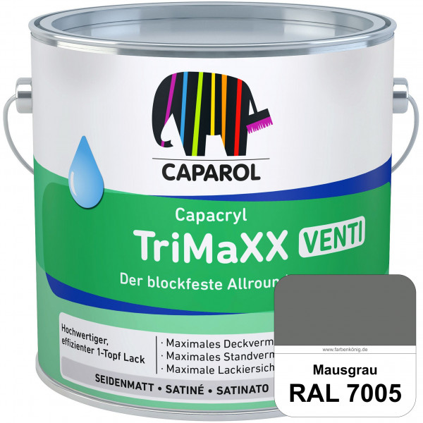 Capacryl TriMaXX Venti (RAL 7005 Mausgrau) Der blockfeste Allrounder für Fenster & Türen