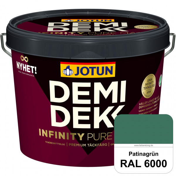 DEMIDEKK Infinity Pure Mat (ehemals Demidekk Ultimate Helmatt) - Deckende, matte Holzfarbe (RAL 6000