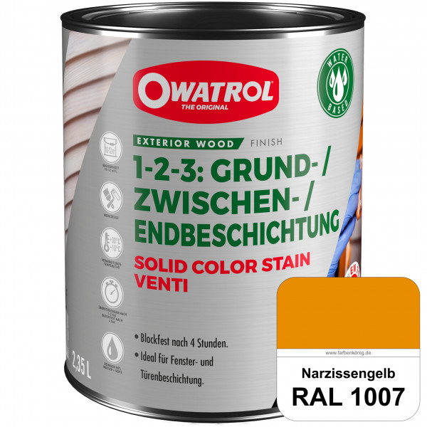 SOLID COLOR STAIN VENTI (RAL 1007 Narzissengelb)