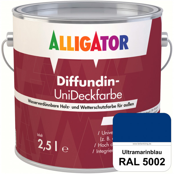 ALLIGATOR Diffundin-UniDeckfarbe (RAL 5002 Ultramarinblau)