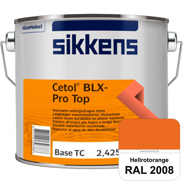 Cetol BLX-Pro Top (RAL 2008 Hellrotorange) Seidenglänzende & wasserdampfdurchlässige Dickschichtlasu