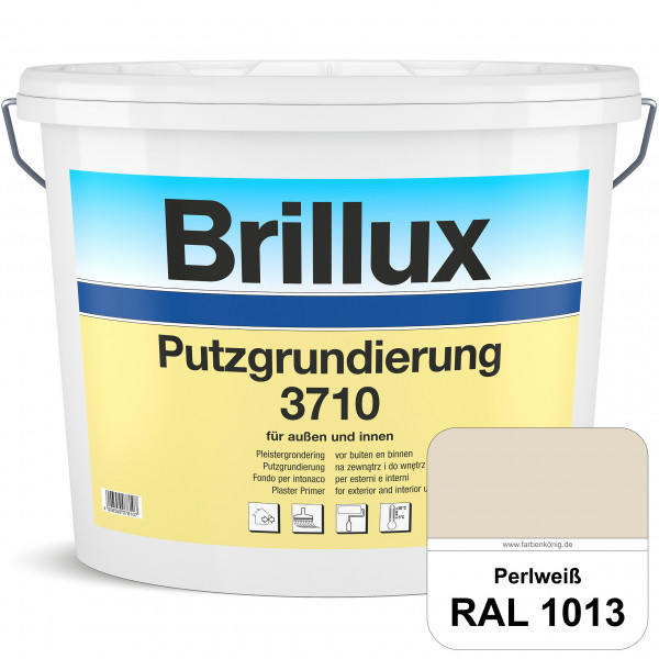 Putzgrundierung 3710 (RAL 1013 Perlweiß) Wetterbeständige & quarzhaltige Grundierfarbe auf Dispersio