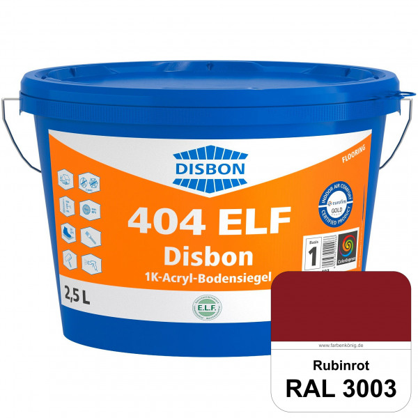 Disbon 404 ELF 1K-Acryl-Bodensiegel (RAL 3003 Rubinrot) 1K PU-verstärkte, emissions- und lösemittelf