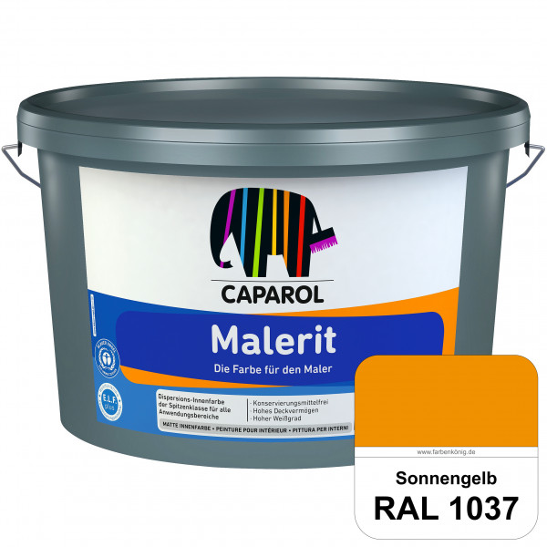 Malerit E.L.F. (RAL 1037 Sonnengelb) matte Innenfarbe für Neu- & Renovierungsanstriche