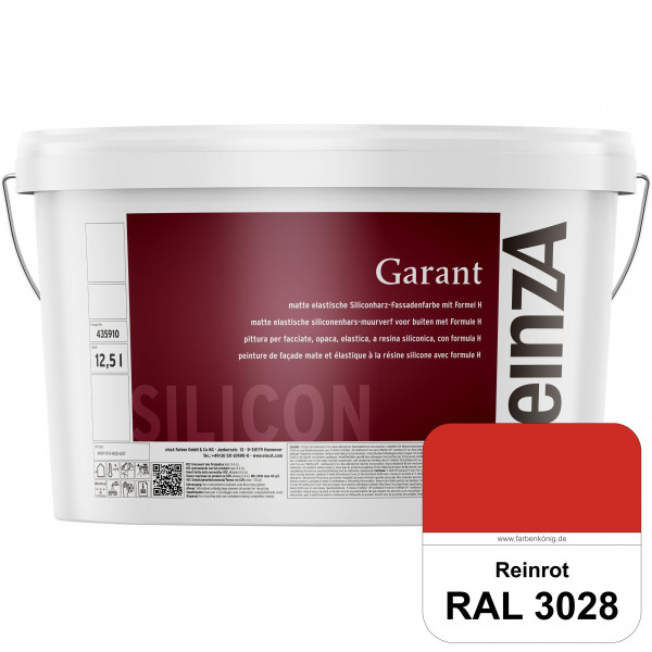einzA Garant (RAL 3028 Reinrot) elastische Siliconharz-Fassadenfarbe
