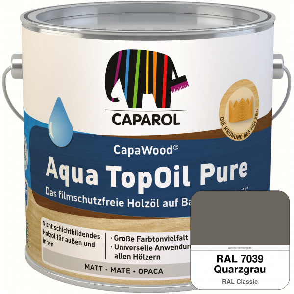 CapaWood® AquaTopOil Pure (RAL 7039 Quarzgrau) - ersetzt CapaGreen Holz-Öl Aqua