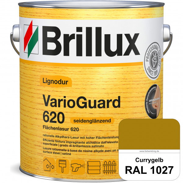 Lignodur VarioGuard 620 (Flächenlasur 620) RAL 1027 Currygelb