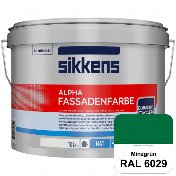 Alpha Fassadenfarbe (RAL 6029 Minzgrün)