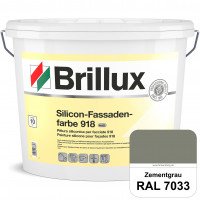 Silicon-Fassadenfarbe 918 (RAL 7033 Zementgrau) matt, hoch wetterbeständig und wasserabweisend