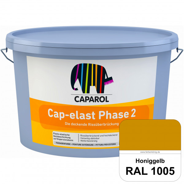 Cap-elast Phase 2 (RAL 1005 Honiggelb) Sanierung gerissener Putzfassaden und Betonflächen