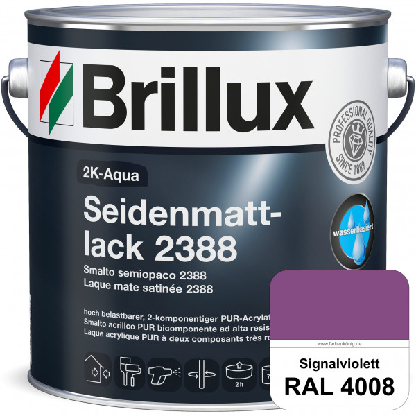 2K-Aqua Seidenmattlack 2388 (RAL 4008 Signalviolett) mechanisch und chemisch hoch belastbar für auße