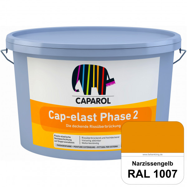 Cap-elast Phase 2 (RAL 1007 Narzissengelb) Sanierung gerissener Putzfassaden und Betonflächen