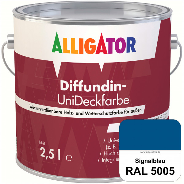 ALLIGATOR Diffundin-UniDeckfarbe (RAL 5005 Signalblau)