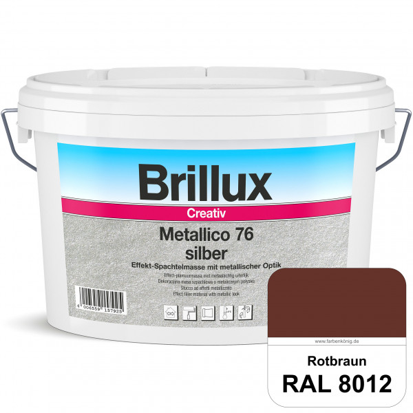 Creativ Metallico 76 (RAL 8012 Rotbraun) Effektspachtelmasse für Oberflächen mit metallischer Optik