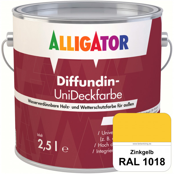 ALLIGATOR Diffundin-UniDeckfarbe (RAL 1018 Zinkgelb)