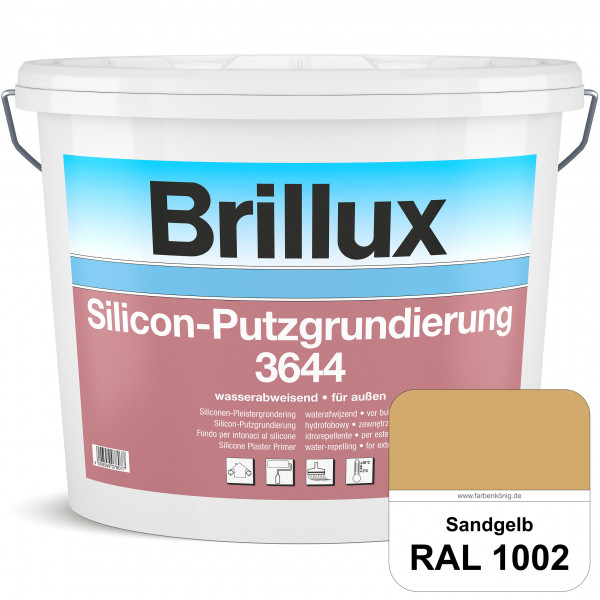 Silicon-Putzgrundierung 3644 (RAL 1002 Sandgelb) Haftvermittelnde & quarzhaltige Grundierfarbe auf S