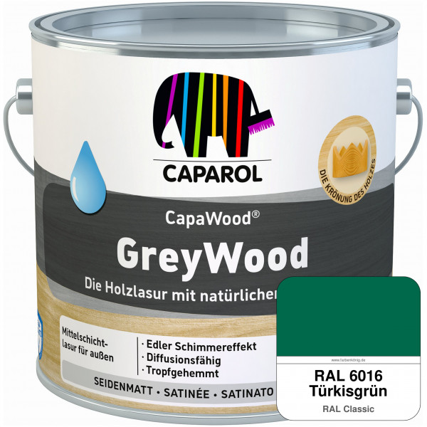 CapaWood® GreyWood (RAL 6016 Türkisgrün) - ersetzt Capadur GreyWood