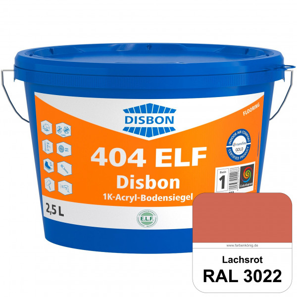 Disbon 404 ELF 1K-Acryl-Bodensiegel (RAL 3022 Lachsrot) 1K PU-verstärkte, emissions- und lösemittelf