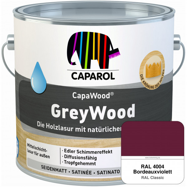 CapaWood® GreyWood (RAL 4004 Bordeauxviolett) - ersetzt Capadur GreyWood