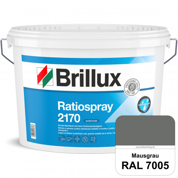 Ratiospray 2170 (RAL 7005 Mausgrau) wasserbasierter, seidenmatter & farbtonbeständiger Allround-Spri