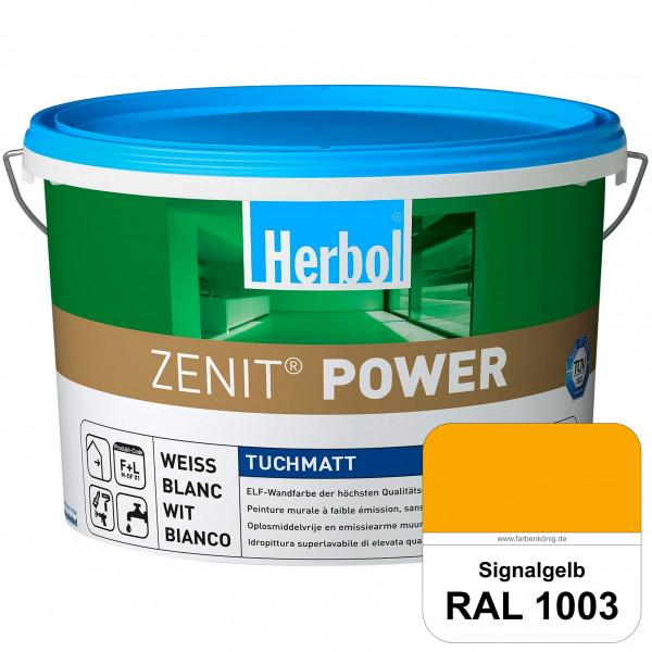 Herbol Zenit Power (RAL 1003 Signalgelb) Superdeckende ELF-Wandfarbe
