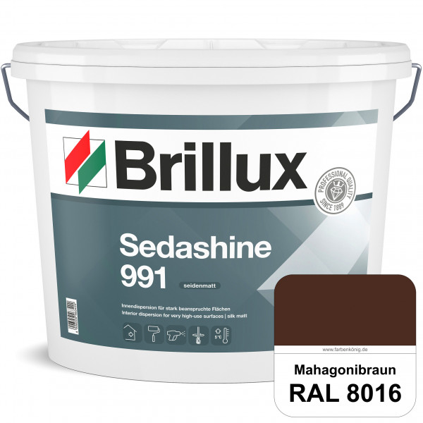 Sedashine 991 (RAL 8016 Mahagonibraun) Seidenmatte Innendispersion für hoch strapazierfähige & gut r