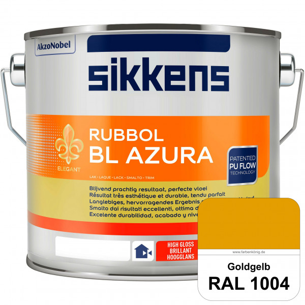 Rubbol BL Azura (RAL 1004 Goldgelb) PU-Hochglanzlack (wasserbasiert) innen & außen