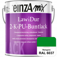 einzA LawiDur 2-K-PU-Buntlack - Seidenglanz (RAL 6037 Reingrün)