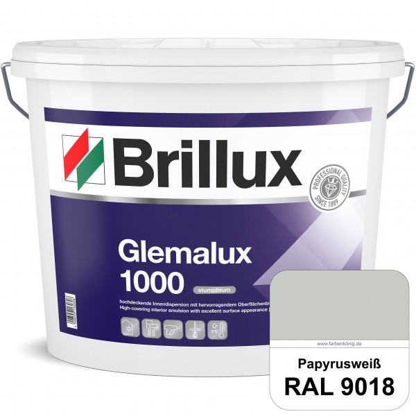 Glemalux ELF 1000 (RAL 9018 Papyrusweiß) matte und hochdeckende Innenfarbe für perfekte Oberflächen