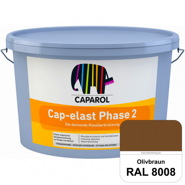 Cap-elast Phase 2 (RAL 8008 Olivbraun) Sanierung gerissener Putzfassaden und Betonflächen