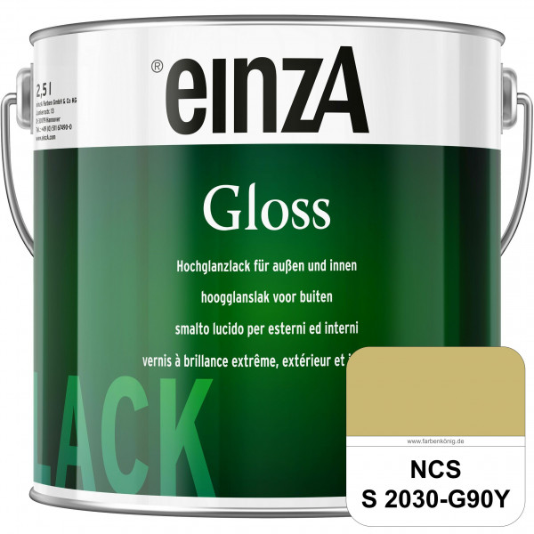 einzA Gloss (NCS S 2030-G90Y) Hochwertiger Alkydharzlack in Premium-Qualität, hochglänzend.
