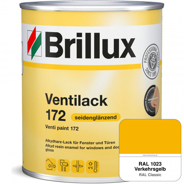 Ventilack Seidenglanz 172 (RAL 1023 Verkehrsgelb)