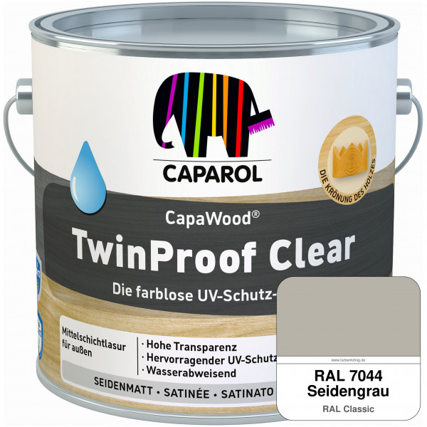CapaWood® TwinProof Clear (RAL 7044 Seidengrau) - ersetzt Capadur TwinProof