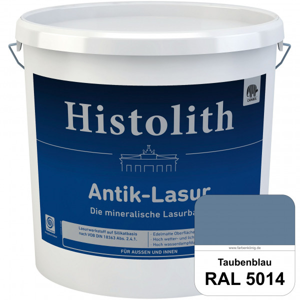 Histolith® Antik-Lasur (RAL 5014 Taubenblau) Lasurkonzentrat nach dem Vorbild historischer Beschicht