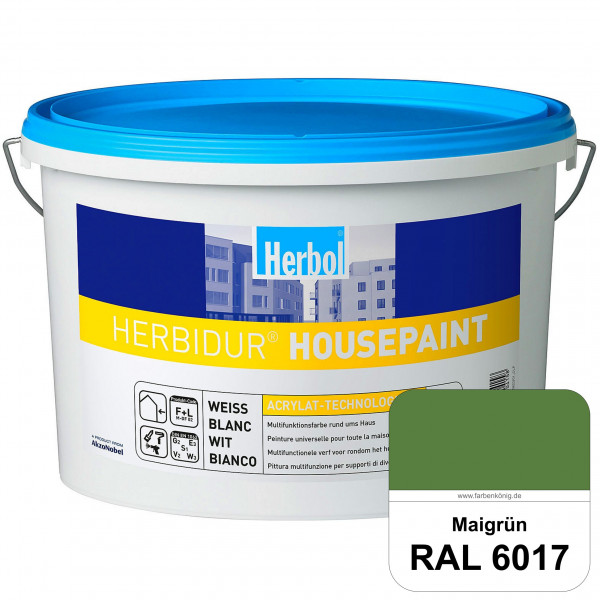Herbidur Housepaint (RAL 6017 Maigrün) seidenmatte Reinacrylat-Fassadenfarbe