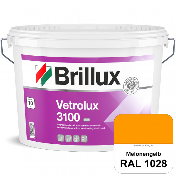 Vetrolux ELF 3100 (RAL 1028 Melonengelb) matte & gut zu reinigende Spezial-Innenfarbe