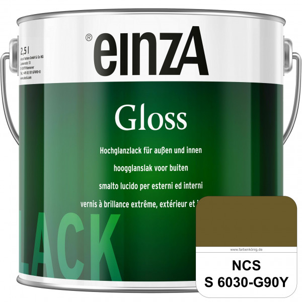 einzA Gloss (NCS S 6030-G90Y) Hochwertiger Alkydharzlack in Premium-Qualität, hochglänzend.