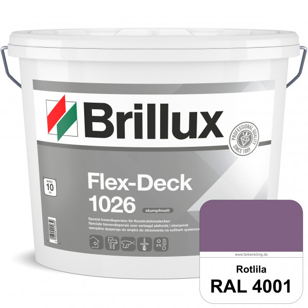 Flex-Deck ELF 1026 (RAL 4001 Rotlila) Hochwertige Innendispersion für Decken mit Installationen & Ab