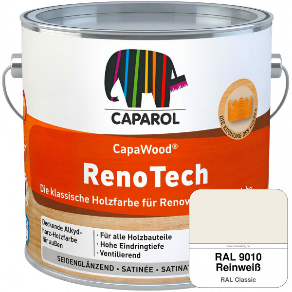 CapaWood® RenoTech (RAL 9010 Reinweiß) - ersetzt Capadur RenoTech