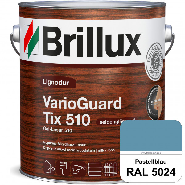 Lignodur VarioGuard Tix 510 (Gel-Lasur 510) RAL 5024 Pastellblau