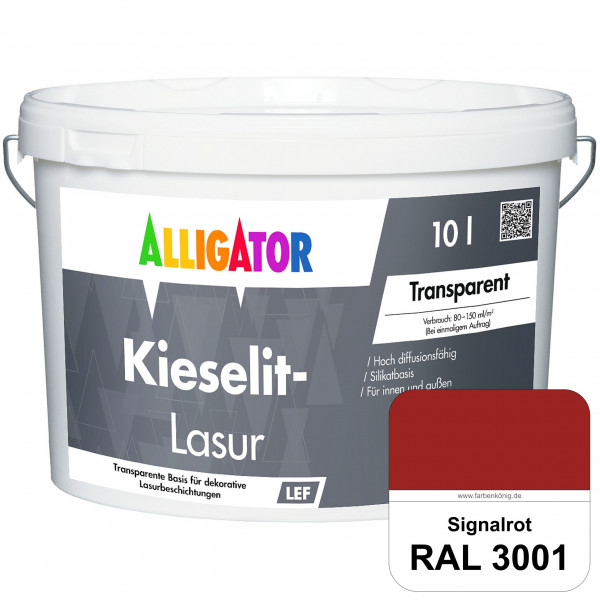 Kieselit-Lasur (RAL 3001 Signalrot)