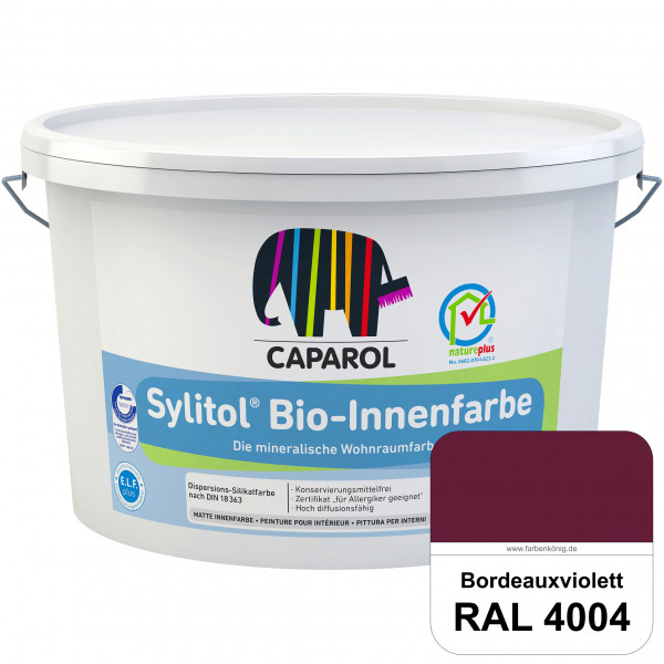 Sylitol® Bio-Innenfarbe (RAL 4004 Bordeauxviolett) Innenfarbe auf Silikatbasis  für Allergiker