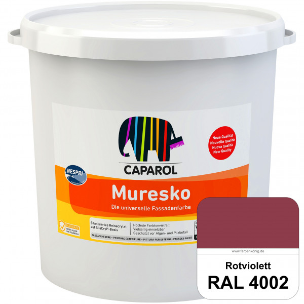 Muresko Nespri (R 30) (RAL 4002 Rotviolett) Silanisierte Reinacrylat-Fassadenfarbe auf SilaCryl®-Bas