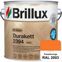 2K-Aqua Durakett 2394 (RAL 2003 Pastellorange) Wasserbasierter 2K-Versiegelung für Parkettfußböden, 