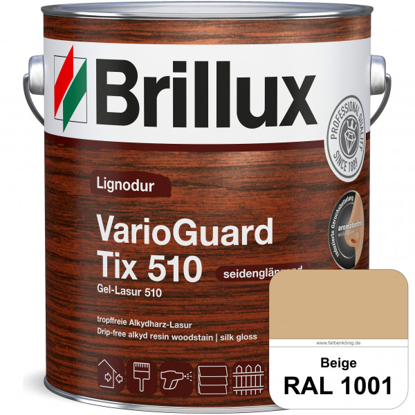 Lignodur VarioGuard Tix 510 (Gel-Lasur 510) RAL 1001 Beige