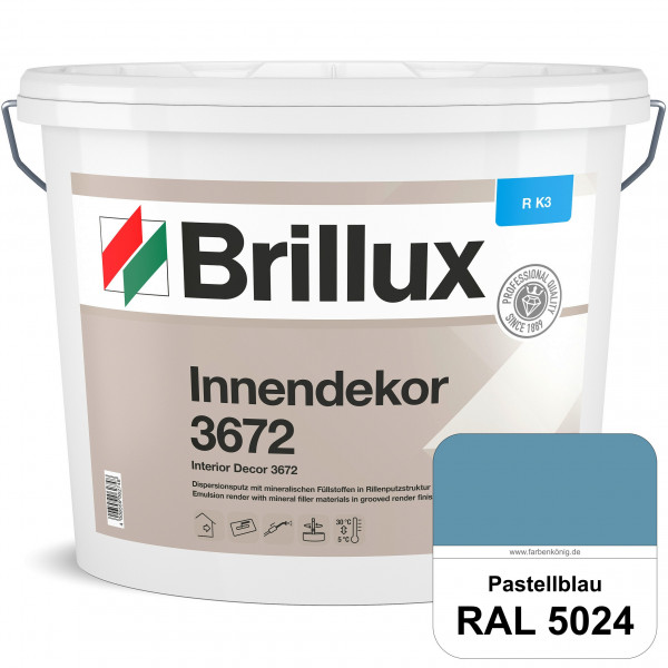 Innendekor ELF R-K3 3672 (RAL 5024 Pastellblau) Kratzputz zur Erzielung dekorativer und strapazierfä