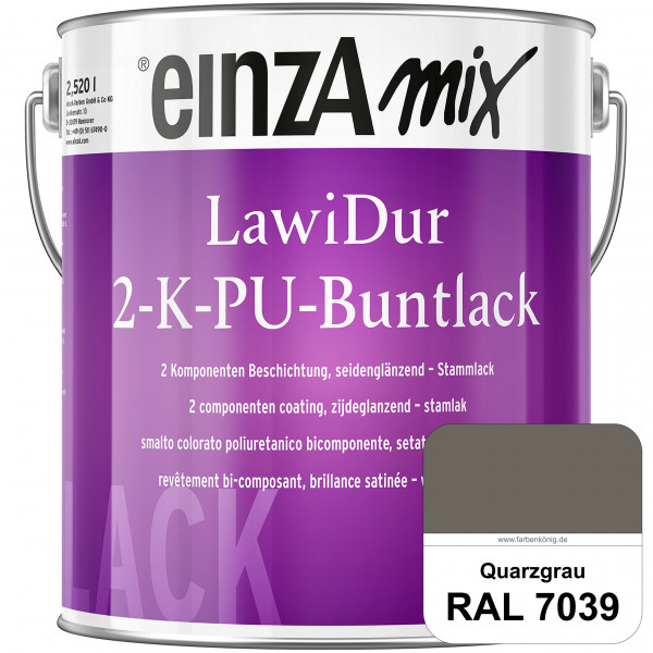 einzA LawiDur 2-K-PU-Buntlack - Seidenglanz (RAL 7039 Quarzgrau)